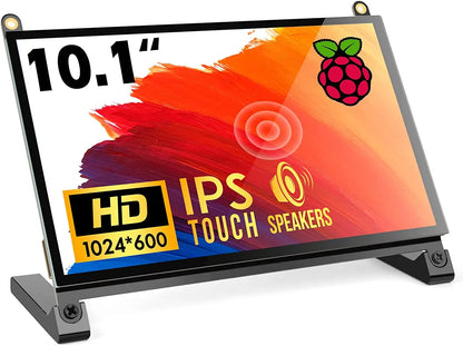 7" 10.1" Portable Raspberry Pi Screen 1024x600 HDMI IPS Touchscreen Monitor for Raspberry Pi 5/4/3/2/Zero/B/B+ Win11/10/8/7