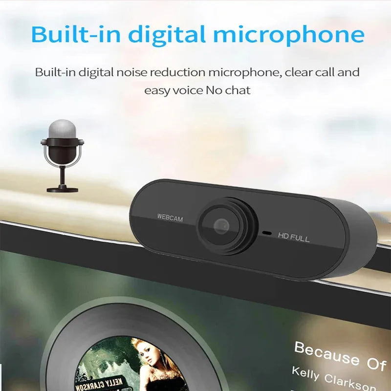 2026 Mini Web Camera PC Full HD With Microphone USB Plug Support Laptop Desktop Suitable For Video Calls Conference Live Work