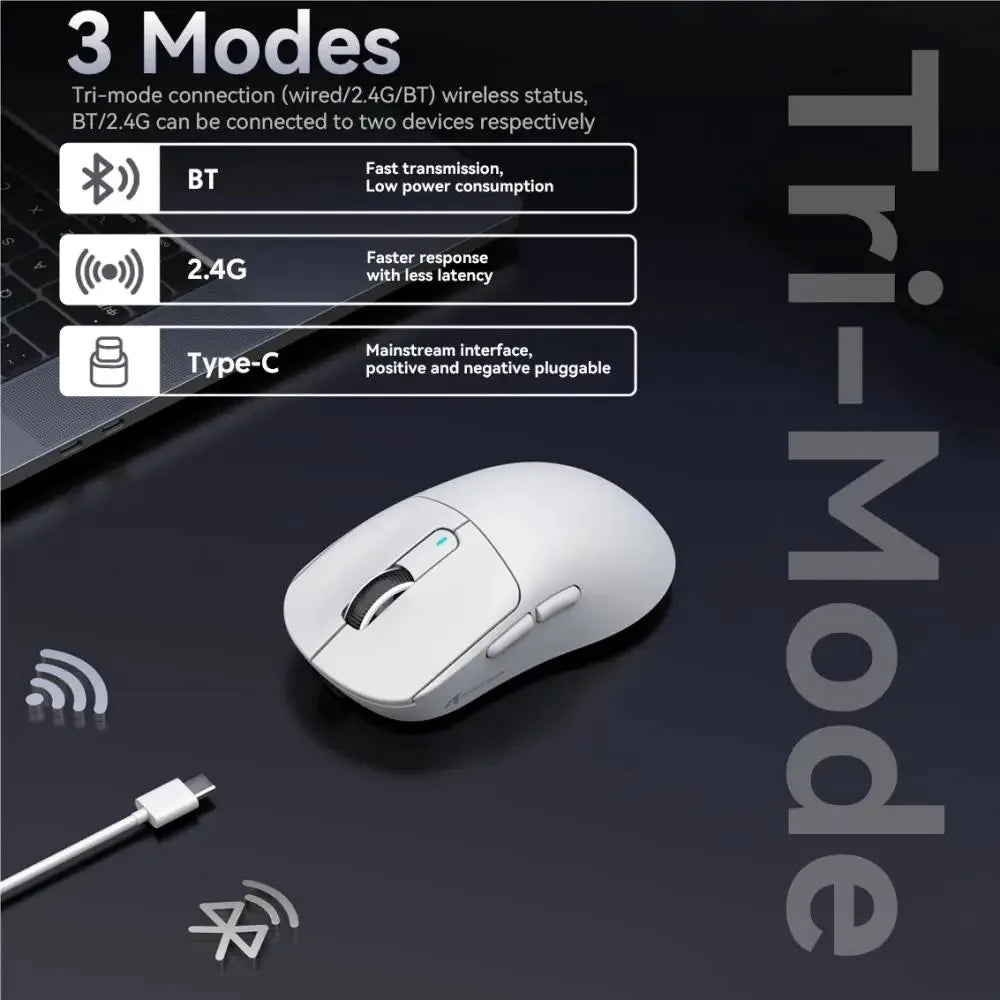 ATTACK SHARK X3Pro X3 8K Wireless Gaming Mouse 26K DPI Tri-Mode Bluetooth Wired 2.4G Ultra-Light Ergonomic For VALORANT, FPS