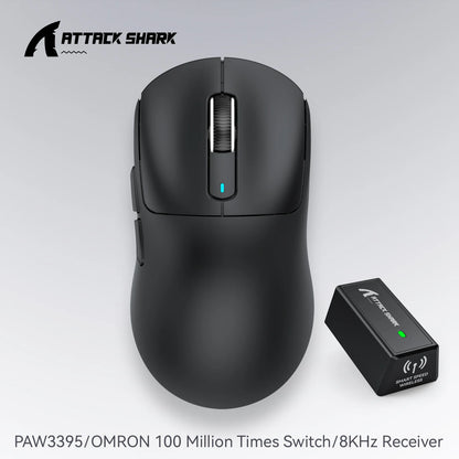 Attack Shark X3 X3Pro Wireless Tri-Mode Gaming Mouse 26K DPI PAW3395 Computer Gaming Peripherals CSGO Valorant Office Gift