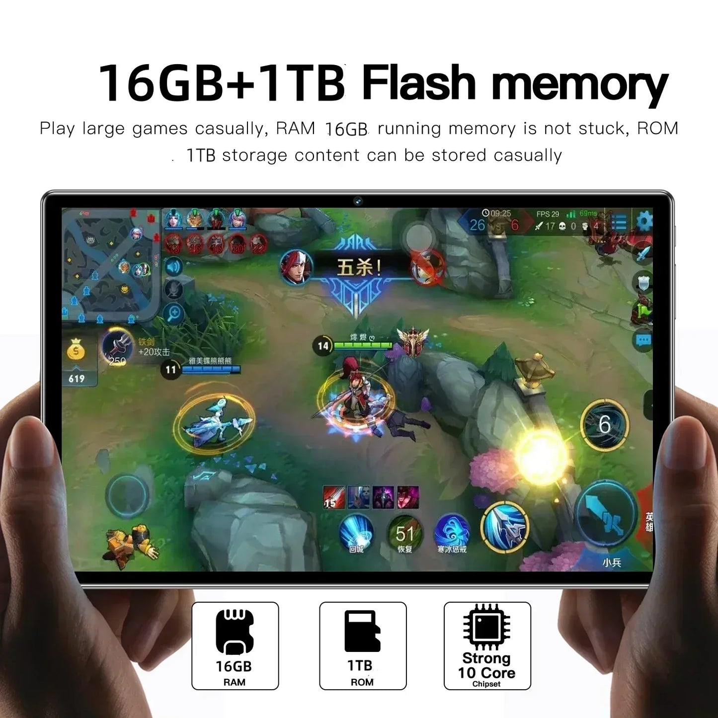 Original Tablet Pad 15 Pro 11 Inch 22GB RAM 2TB ROM tablet Android 15 Core Pad Tablet PC Phone Dual Wifi tablette android 태블릿