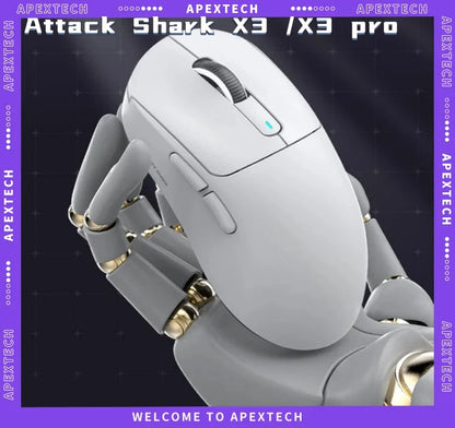 Attack Shark X3 X3Pro Wireless Tri-Mode Gaming Mouse 26K DPI PAW3395 Computer Gaming Peripherals CSGO Valorant Office Gift
