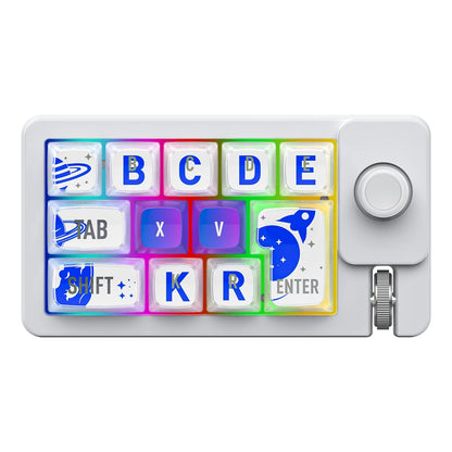 Bluetooth Wired USB Wireless Keyboard Hot Swap Wired Mechanical keyboard with roller 12Keys Programmer Keypad