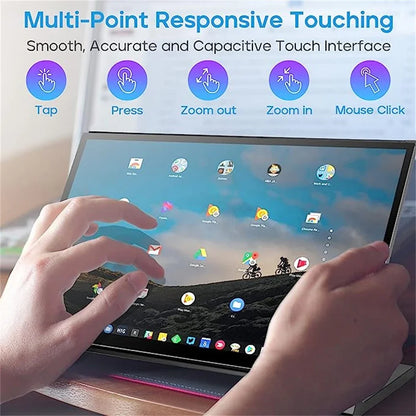 7" 10.1" Portable Raspberry Pi Screen 1024x600 HDMI IPS Touchscreen Monitor for Raspberry Pi 5/4/3/2/Zero/B/B+ Win11/10/8/7