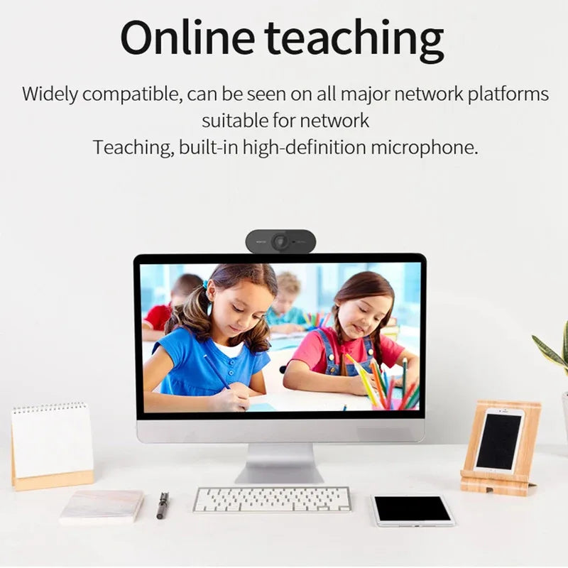 2026 Mini Web Camera PC Full HD With Microphone USB Plug Support Laptop Desktop Suitable For Video Calls Conference Live Work